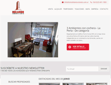 Tablet Screenshot of inmobiliariarolando.com.ar